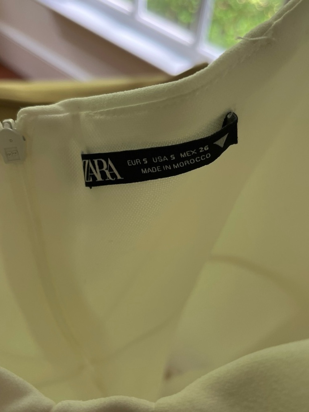Zara Ivory Ruched Mini Dress - Picture 4 of 4